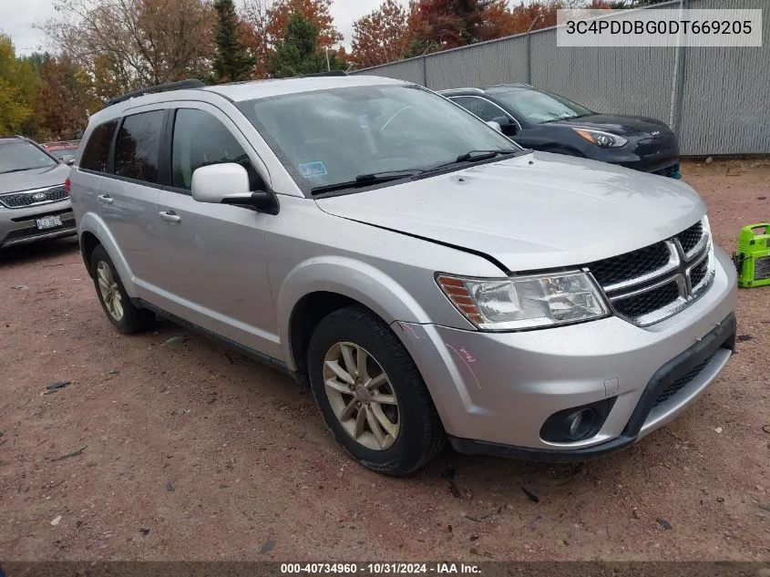 2013 Dodge Journey Sxt VIN: 3C4PDDBG0DT669205 Lot: 40734960