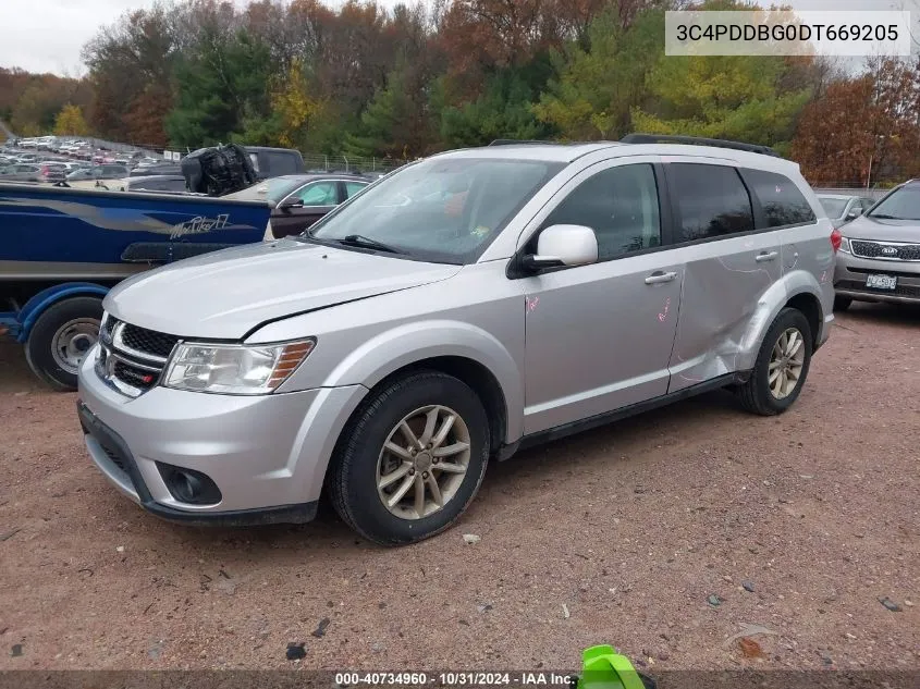 2013 Dodge Journey Sxt VIN: 3C4PDDBG0DT669205 Lot: 40734960