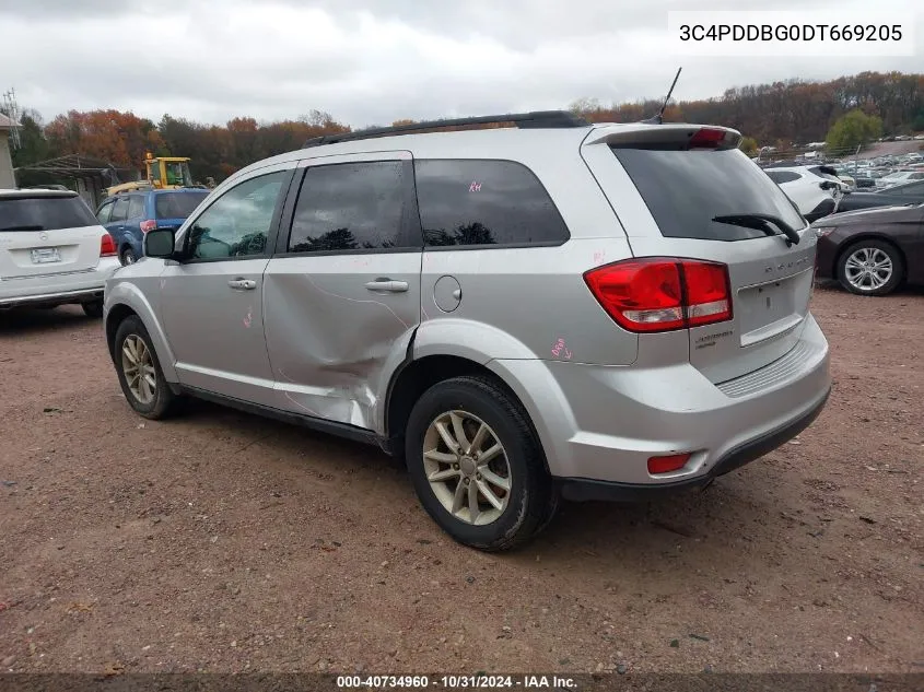 2013 Dodge Journey Sxt VIN: 3C4PDDBG0DT669205 Lot: 40734960