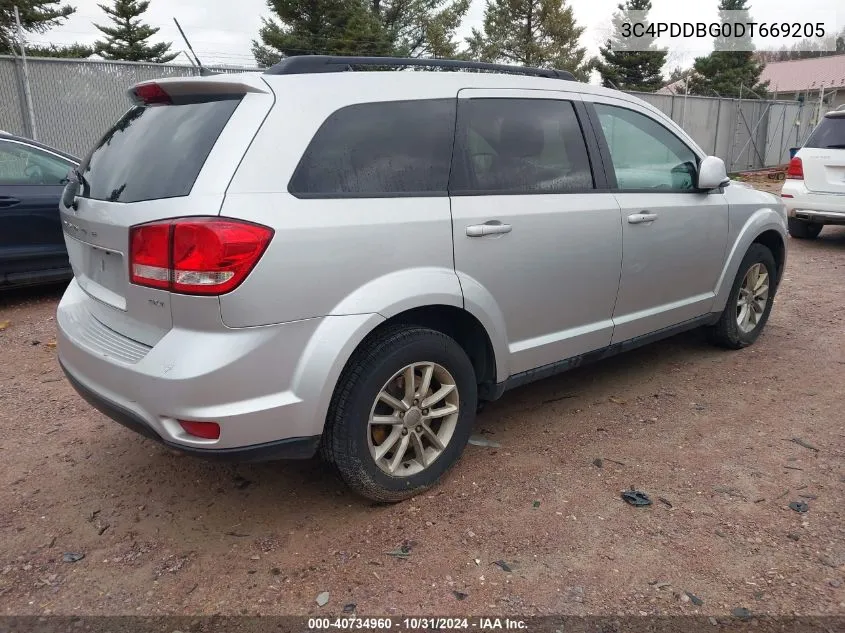 2013 Dodge Journey Sxt VIN: 3C4PDDBG0DT669205 Lot: 40734960