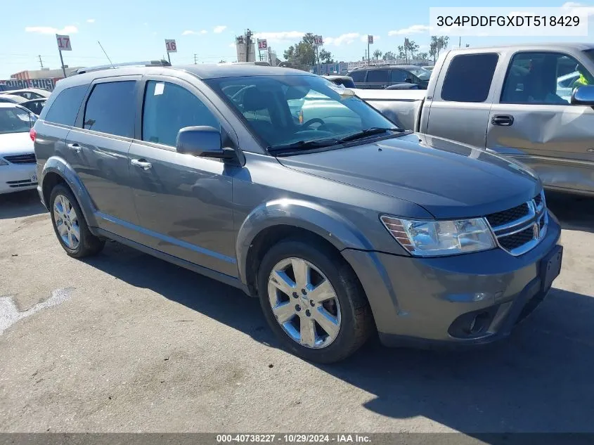 2013 Dodge Journey R/T VIN: 3C4PDDFGXDT518429 Lot: 40738227