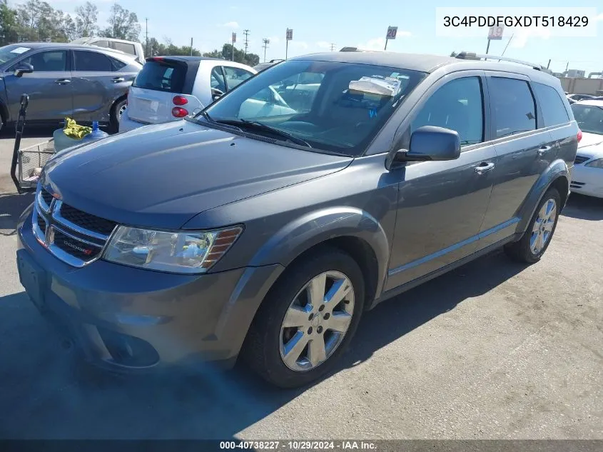 2013 Dodge Journey R/T VIN: 3C4PDDFGXDT518429 Lot: 40738227