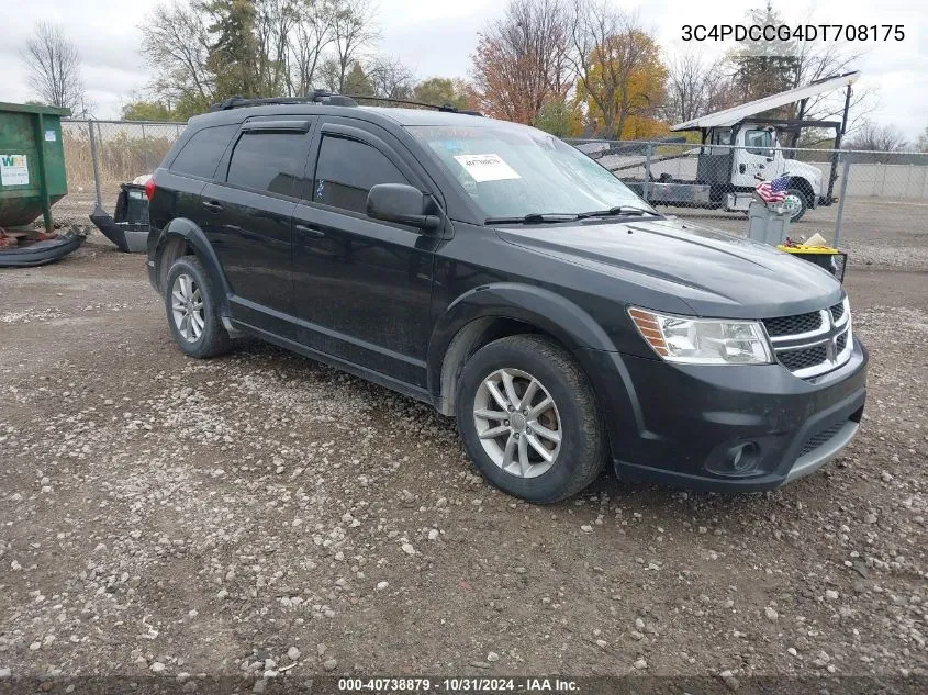 2013 Dodge Journey Sxt/Crew VIN: 3C4PDCCG4DT708175 Lot: 40738879