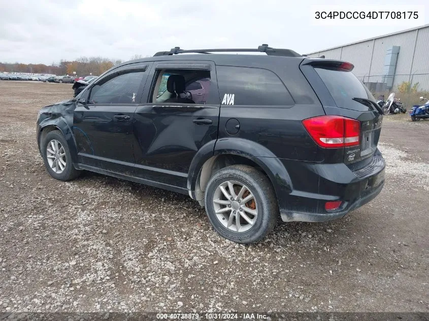 2013 Dodge Journey Sxt/Crew VIN: 3C4PDCCG4DT708175 Lot: 40738879