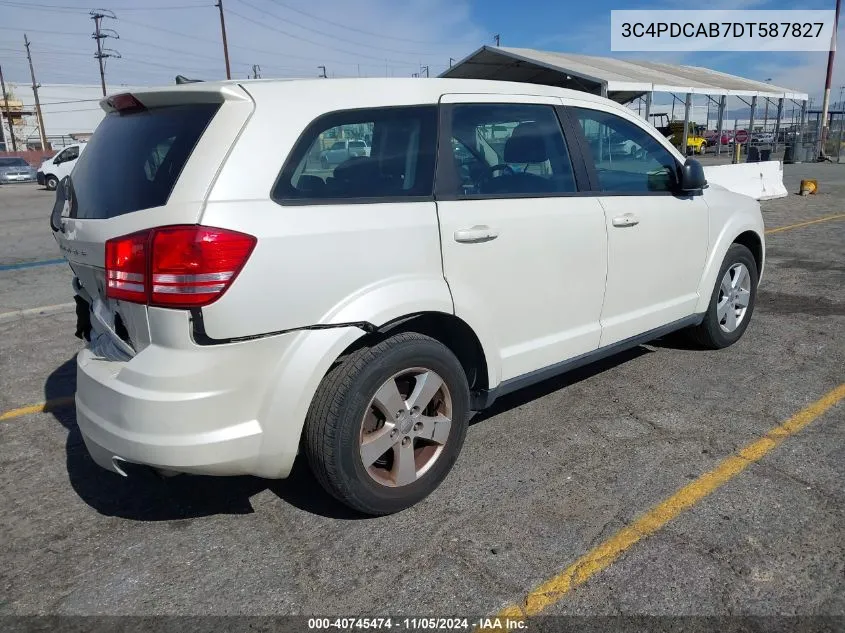 2013 Dodge Journey American Value Pkg VIN: 3C4PDCAB7DT587827 Lot: 40745474