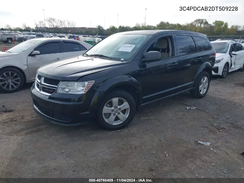 2013 Dodge Journey American Value Pkg VIN: 3C4PDCAB2DT509228 Lot: 40760409