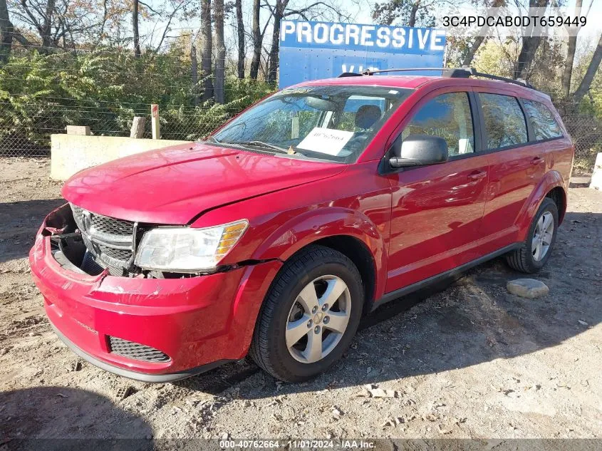 2013 Dodge Journey American Value Pkg VIN: 3C4PDCAB0DT659449 Lot: 40762664