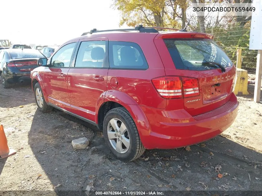 2013 Dodge Journey American Value Pkg VIN: 3C4PDCAB0DT659449 Lot: 40762664