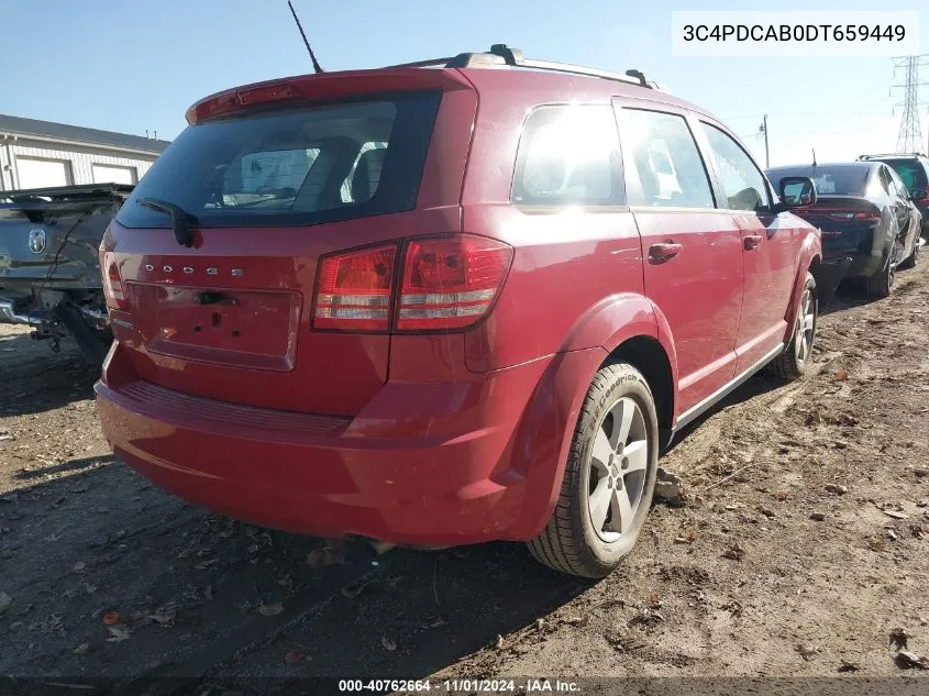 2013 Dodge Journey American Value Pkg VIN: 3C4PDCAB0DT659449 Lot: 40762664