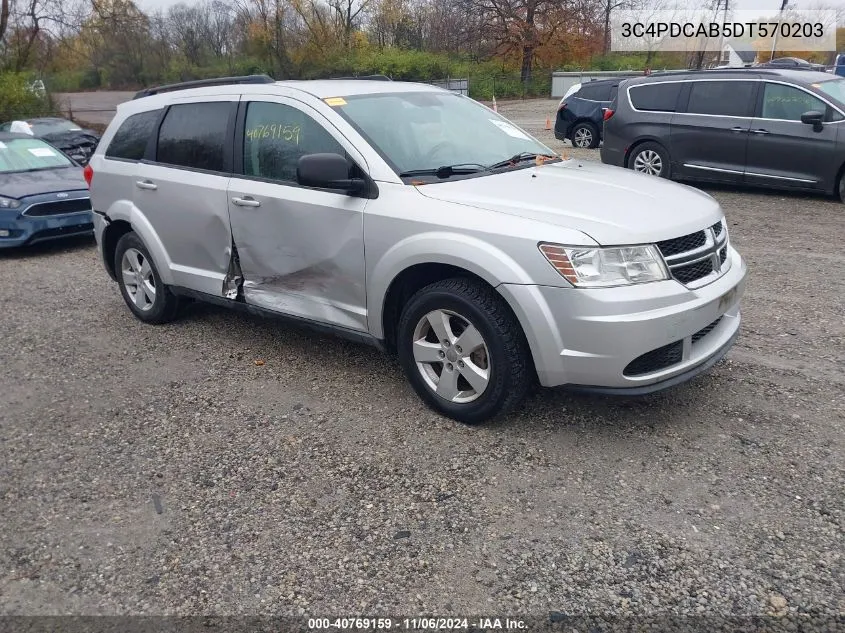 2013 Dodge Journey Se VIN: 3C4PDCAB5DT570203 Lot: 40769159