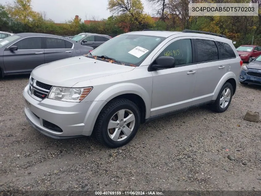 2013 Dodge Journey Se VIN: 3C4PDCAB5DT570203 Lot: 40769159