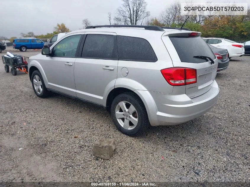 2013 Dodge Journey Se VIN: 3C4PDCAB5DT570203 Lot: 40769159