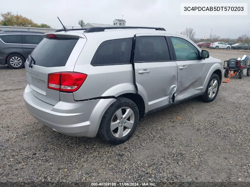 2013 Dodge Journey Se VIN: 3C4PDCAB5DT570203 Lot: 40769159