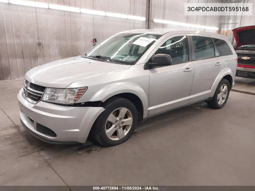 2013 Dodge Journey American Value Pkg VIN: 3C4PDCAB0DT595168 Lot: 40772694