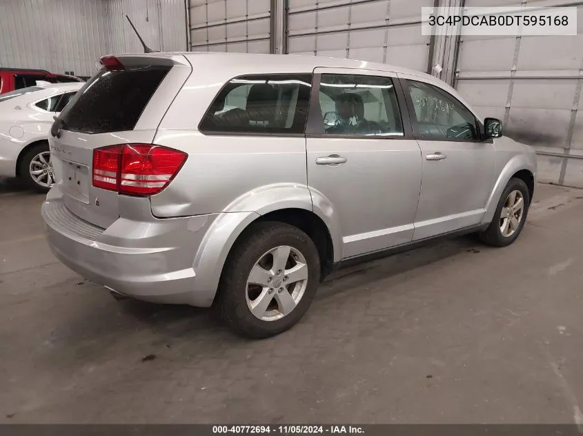 2013 Dodge Journey American Value Pkg VIN: 3C4PDCAB0DT595168 Lot: 40772694