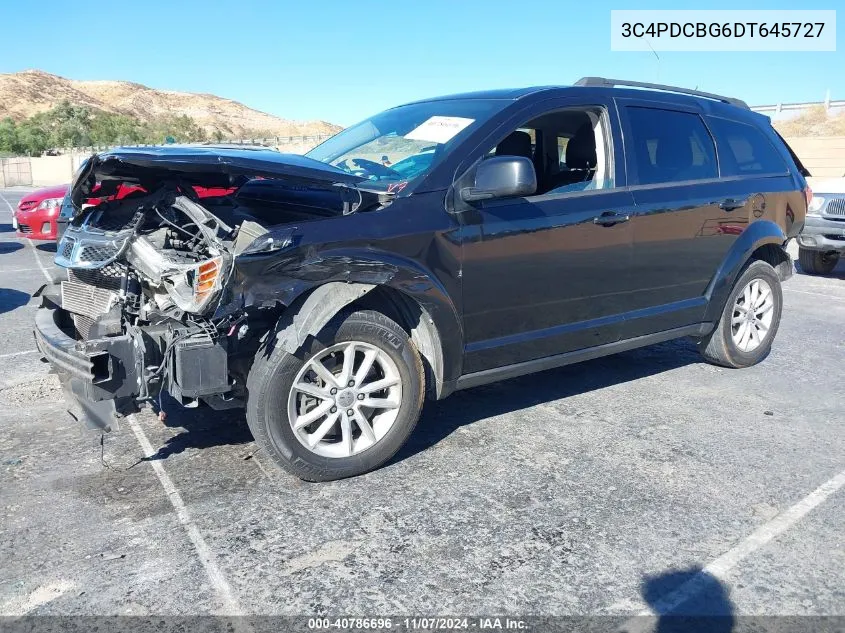 2013 Dodge Journey Sxt VIN: 3C4PDCBG6DT645727 Lot: 40786696