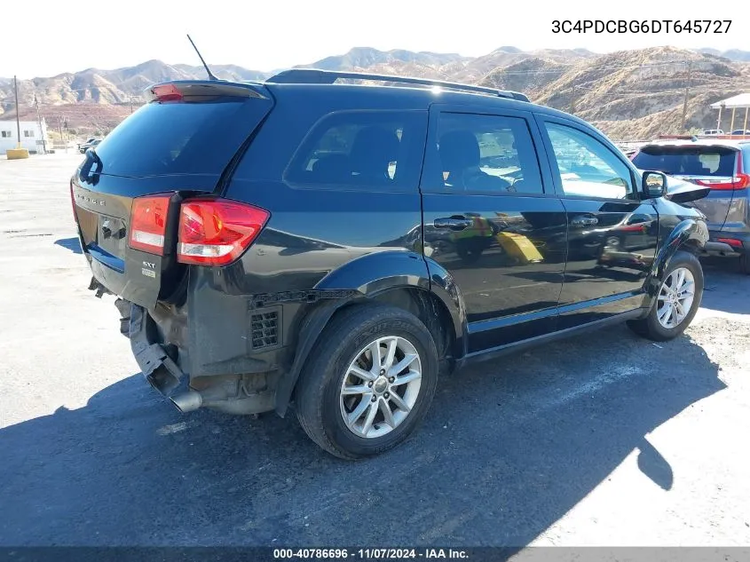 2013 Dodge Journey Sxt VIN: 3C4PDCBG6DT645727 Lot: 40786696