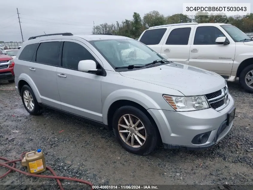 2013 Dodge Journey Sxt VIN: 3C4PDCBB6DT503043 Lot: 40801014