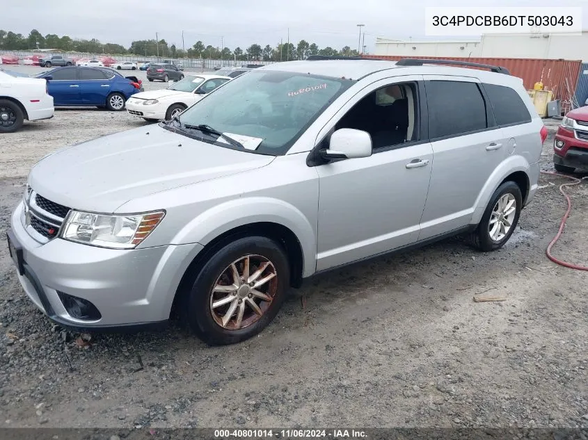 2013 Dodge Journey Sxt VIN: 3C4PDCBB6DT503043 Lot: 40801014