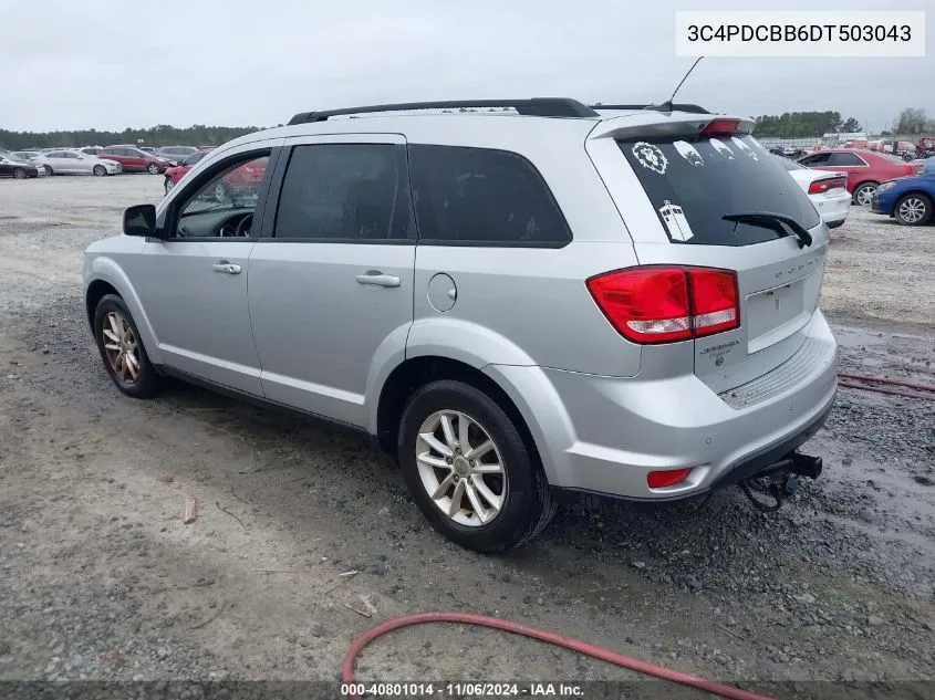 2013 Dodge Journey Sxt VIN: 3C4PDCBB6DT503043 Lot: 40801014