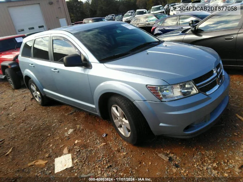 2013 Dodge Journey American Value Pkg VIN: 3C4PDCAB2DT577058 Lot: 40803824