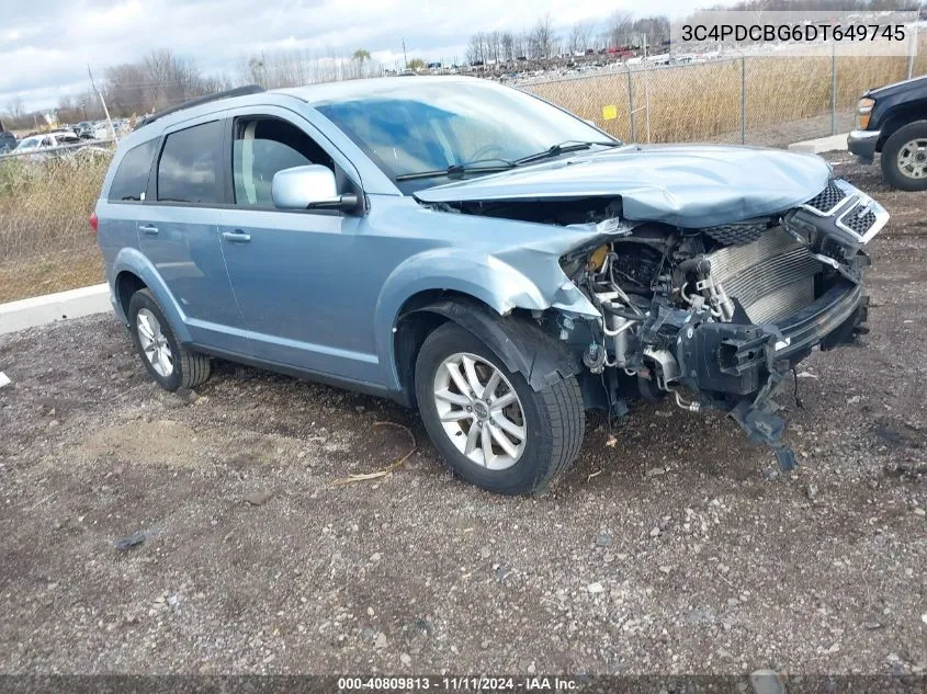 2013 Dodge Journey Sxt VIN: 3C4PDCBG6DT649745 Lot: 40809813