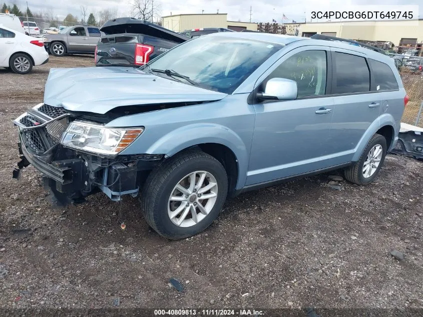 2013 Dodge Journey Sxt VIN: 3C4PDCBG6DT649745 Lot: 40809813