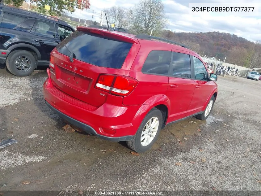 2013 Dodge Journey Sxt VIN: 3C4PDCBB9DT577377 Lot: 40821738