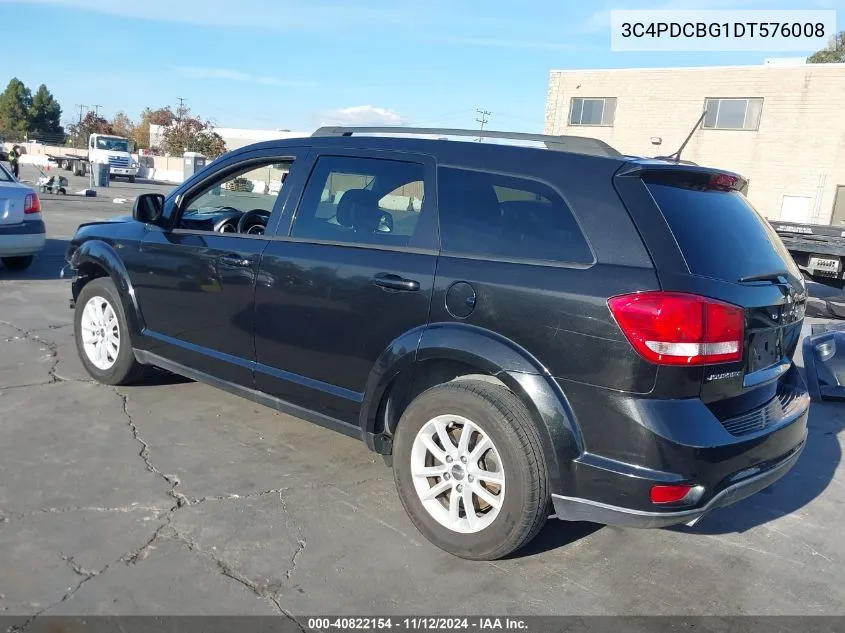 2013 Dodge Journey Sxt VIN: 3C4PDCBG1DT576008 Lot: 40822154