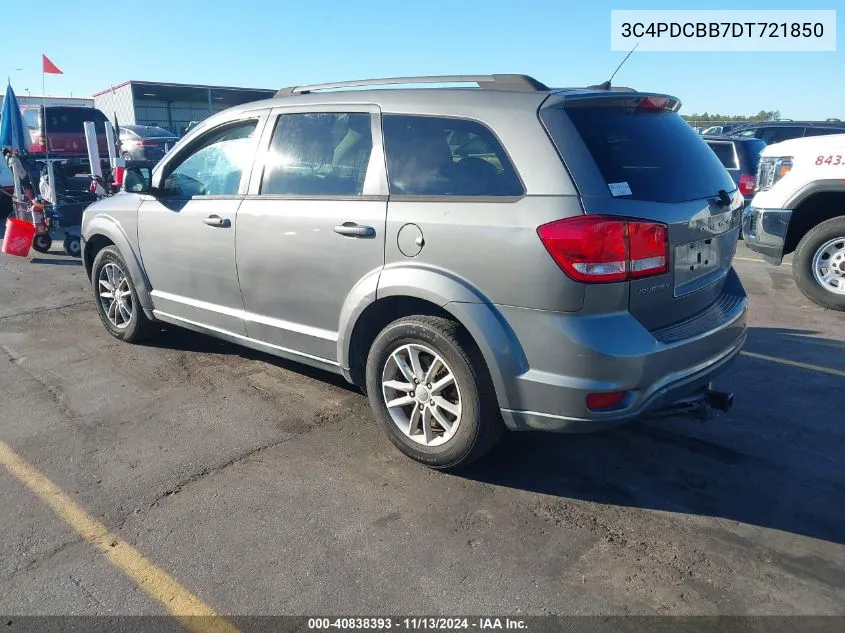 3C4PDCBB7DT721850 2013 Dodge Journey Sxt