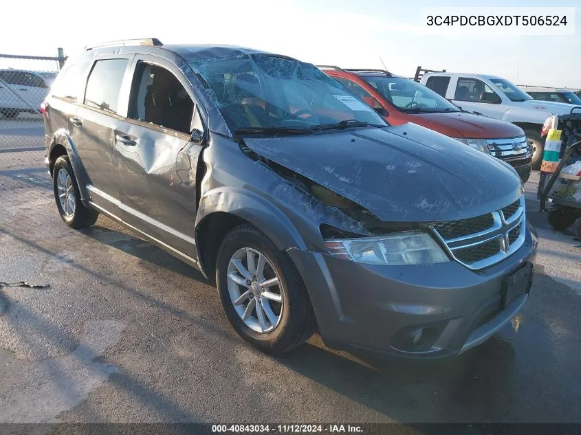 2013 Dodge Journey Sxt VIN: 3C4PDCBGXDT506524 Lot: 40843034