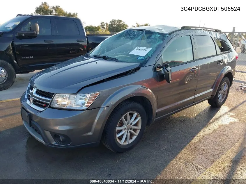 2013 Dodge Journey Sxt VIN: 3C4PDCBGXDT506524 Lot: 40843034