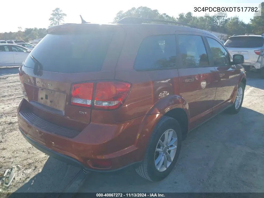 2013 Dodge Journey Sxt VIN: 3C4PDCBGXDT517782 Lot: 40867272