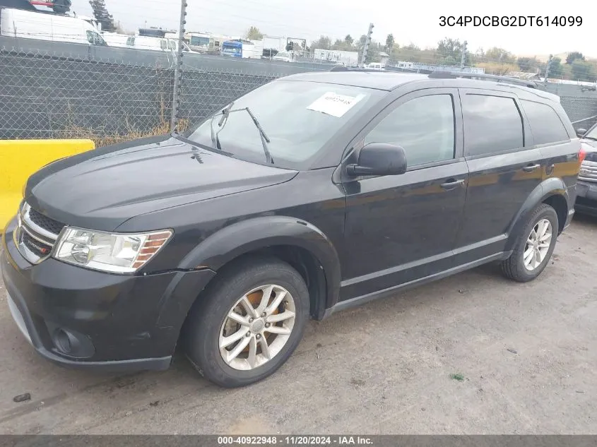 2013 Dodge Journey Sxt VIN: 3C4PDCBG2DT614099 Lot: 40922948