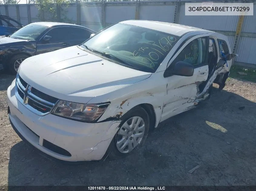 2014 Dodge Journey Cvp/Se Plus VIN: 3C4PDCAB6ET175299 Lot: 12011670