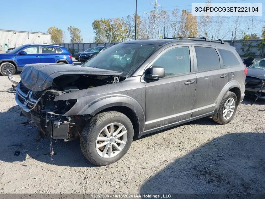 2014 Dodge Journey VIN: 3C4PDCCG3ET222104 Lot: 12057508