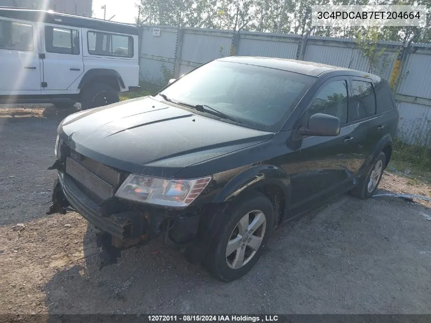 2014 Dodge Journey Se VIN: 3C4PDCAB7ET204664 Lot: 12072011