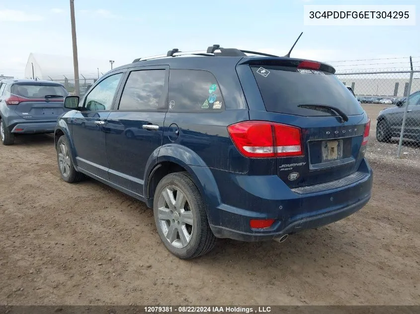 2014 Dodge Journey R/T VIN: 3C4PDDFG6ET304295 Lot: 12079381