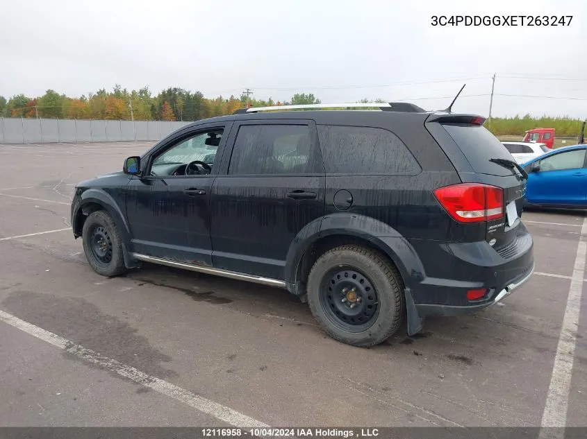 3C4PDDGGXET263247 2014 Dodge Journey Crossroad