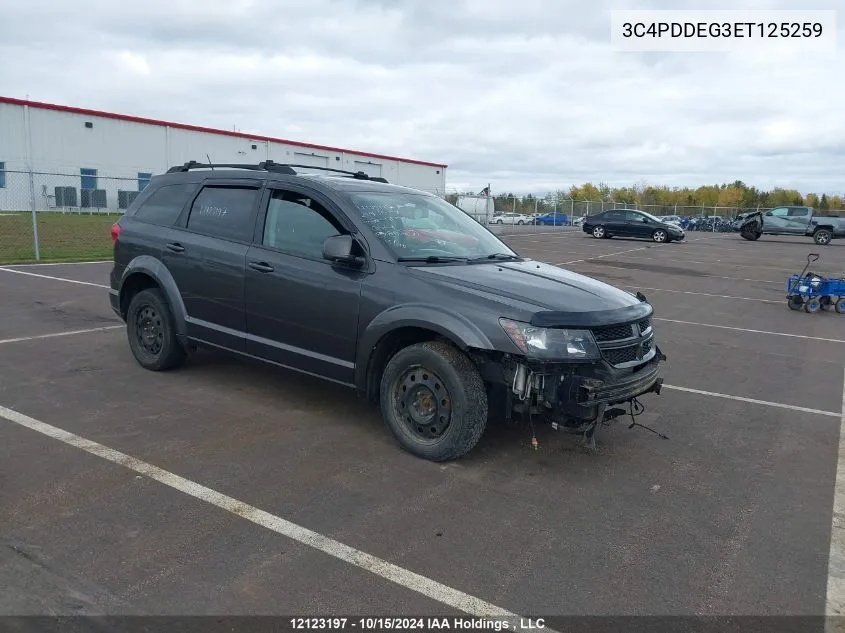 2014 Dodge Journey R/T Rallye VIN: 3C4PDDEG3ET125259 Lot: 12123197