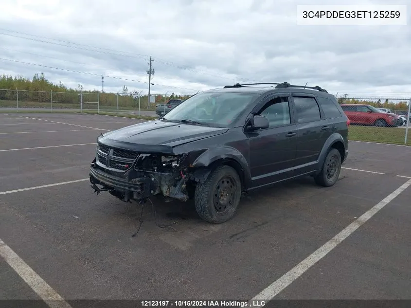 2014 Dodge Journey R/T Rallye VIN: 3C4PDDEG3ET125259 Lot: 12123197