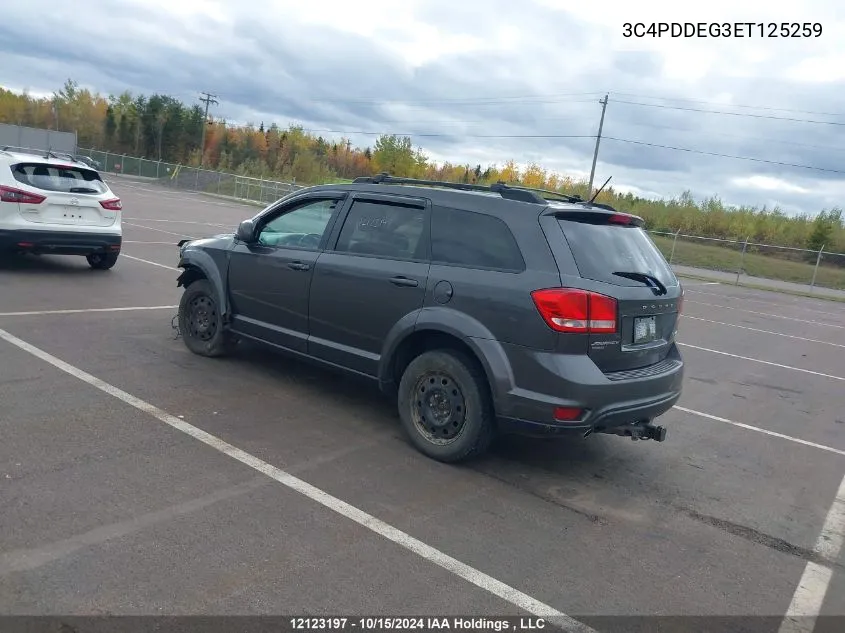 2014 Dodge Journey R/T Rallye VIN: 3C4PDDEG3ET125259 Lot: 12123197