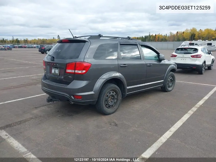 2014 Dodge Journey R/T Rallye VIN: 3C4PDDEG3ET125259 Lot: 12123197