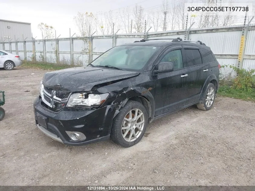 2014 Dodge Journey VIN: 3C4PDCCG5ET197738 Lot: 12131894