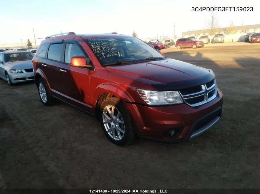 2014 Dodge Journey R/T VIN: 3C4PDDFG3ET159023 Lot: 12141480