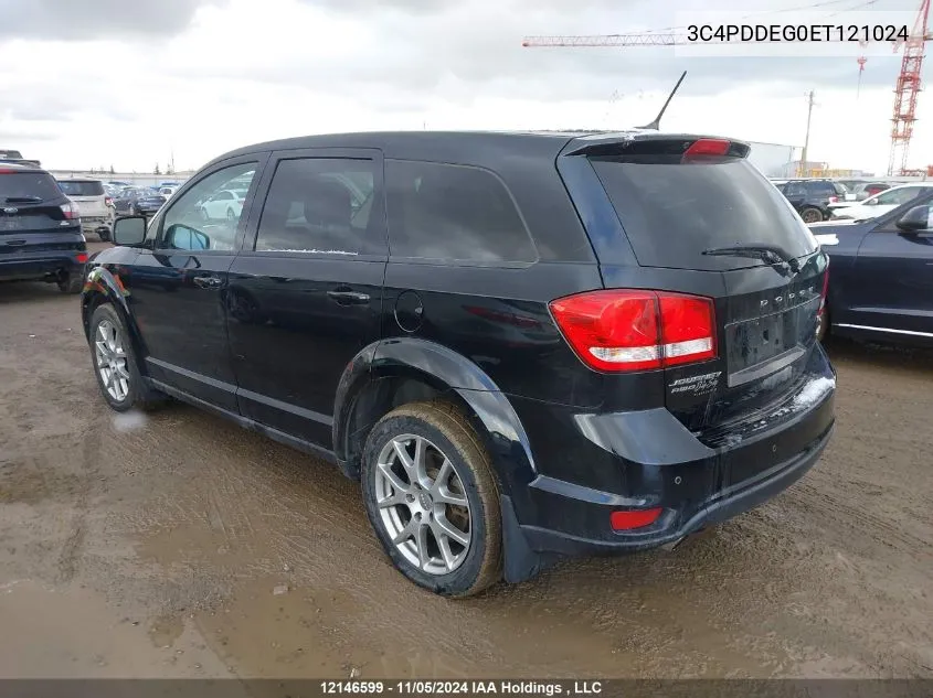 2014 Dodge Journey R/T VIN: 3C4PDDEG0ET121024 Lot: 12146599