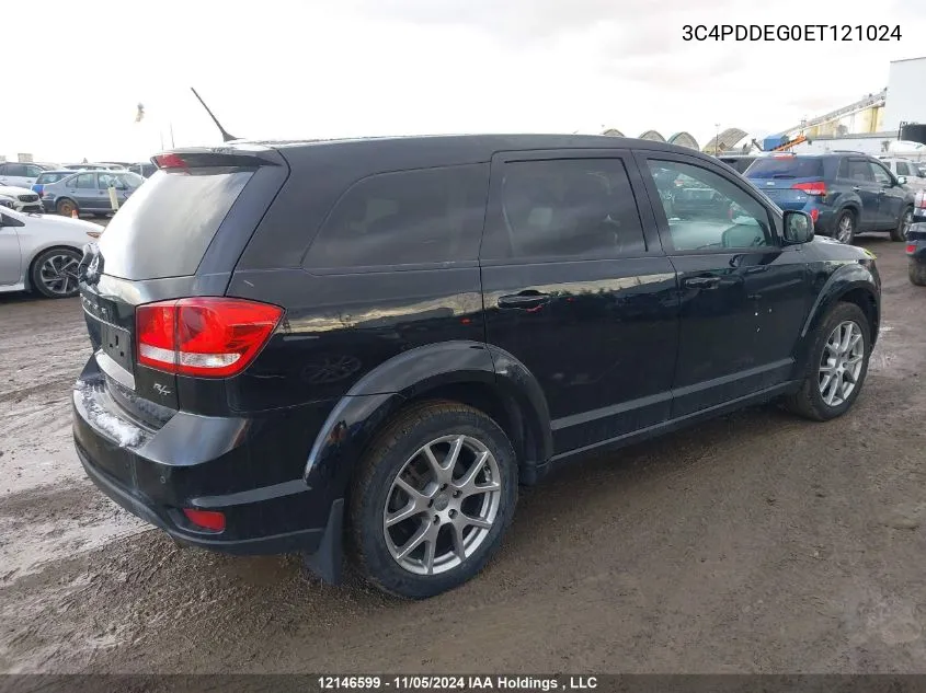 2014 Dodge Journey R/T VIN: 3C4PDDEG0ET121024 Lot: 12146599