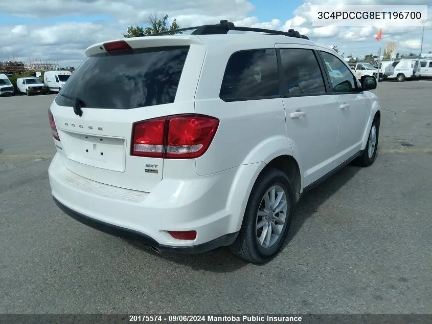 3C4PDCCG8ET196700 2014 Dodge Journey Sxt