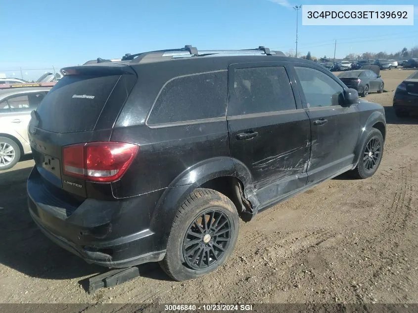 3C4PDCCG3ET139692 2014 Dodge Journey Sxt