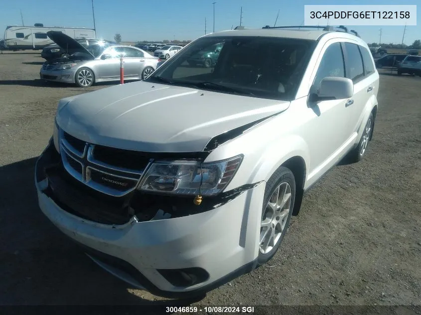 2014 Dodge Journey R/T VIN: 3C4PDDFG6ET122158 Lot: 30046859